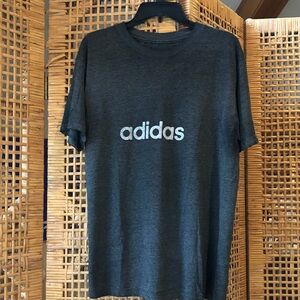 Adidas Men's Charcoal Tee Shirt, Size Large